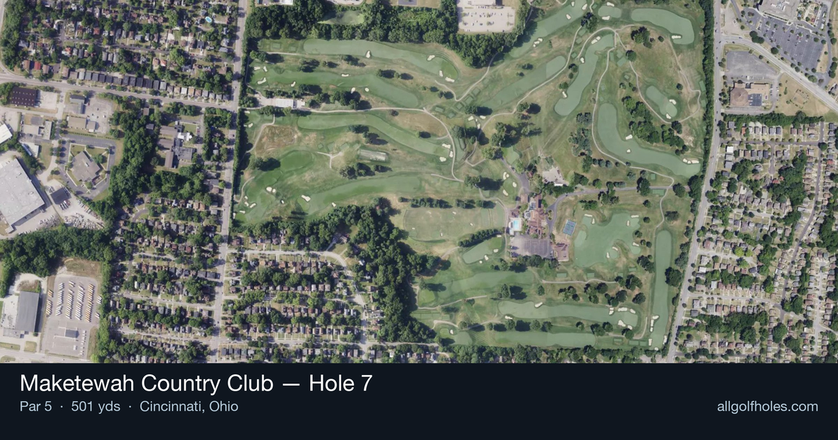 Hole 7 aerial at Maketewah Country Club