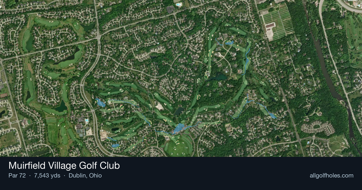 Muirfield Village Golf Club aerial view