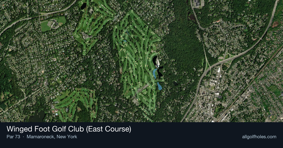 Winged Foot Golf Club (East Course) aerial view
