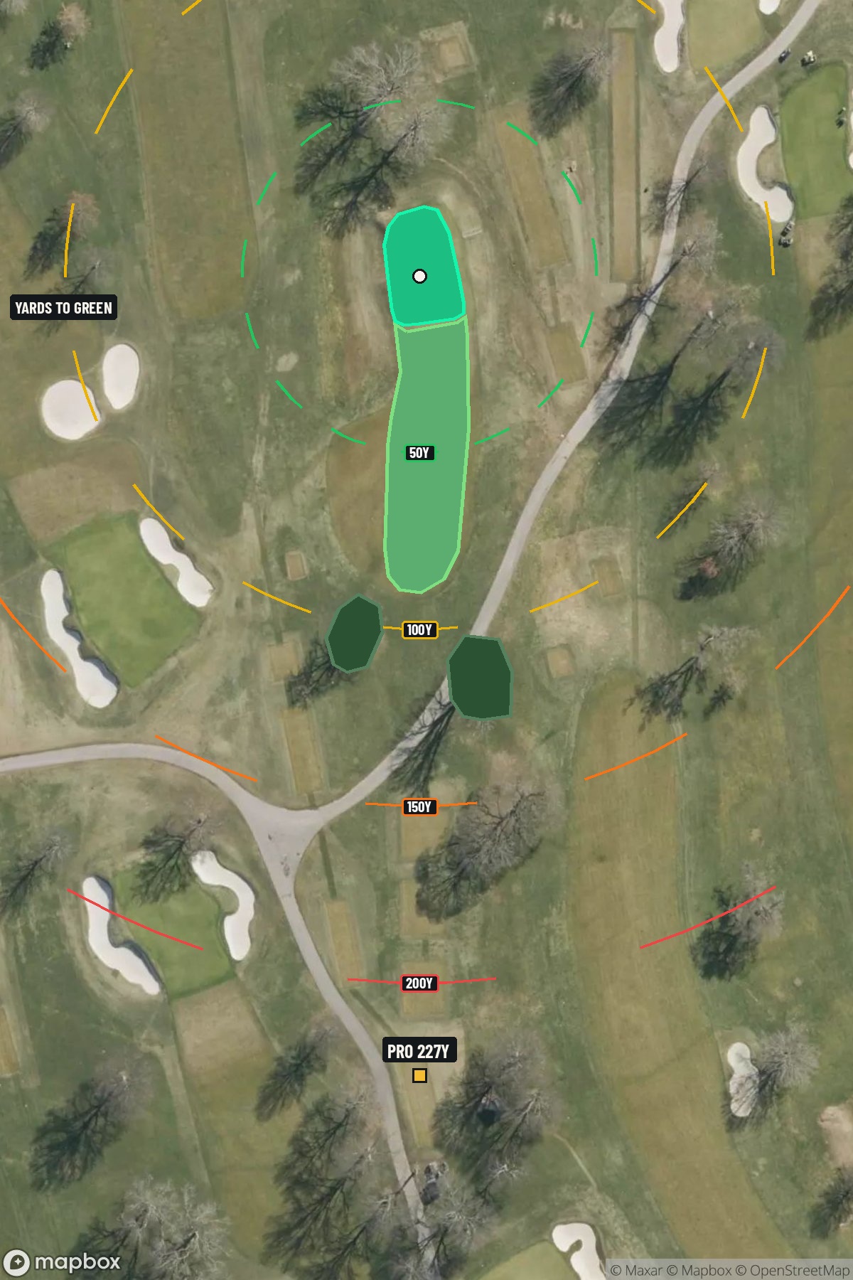 Hole 17 aerial at Winged Foot Golf Club (East Course)