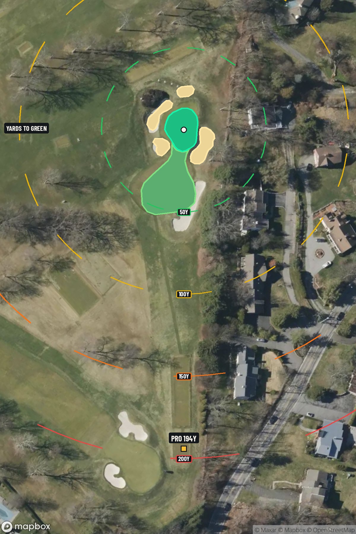 Hole 6 aerial at Winged Foot Golf Club (East Course)