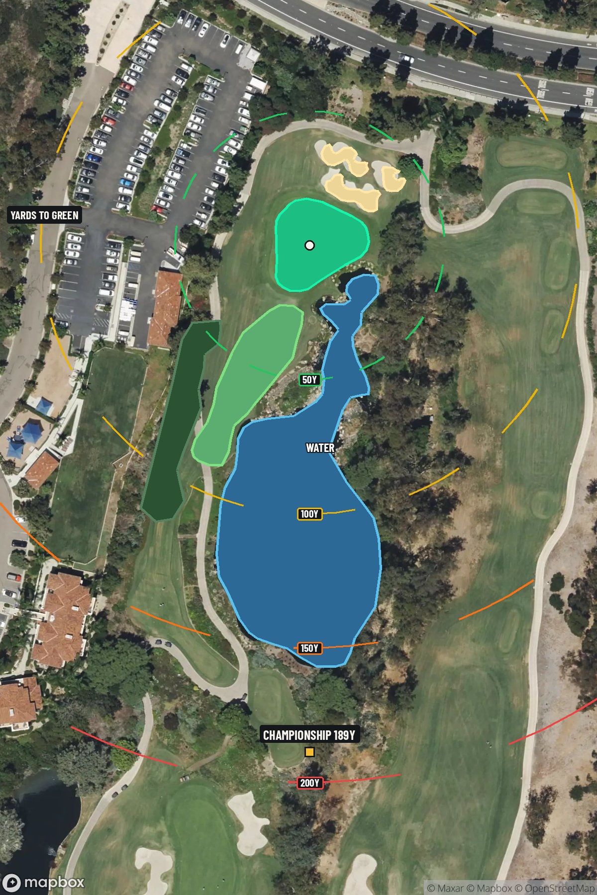 Hole 11 aerial at Aviara Golf Club at Four Seasons Resort