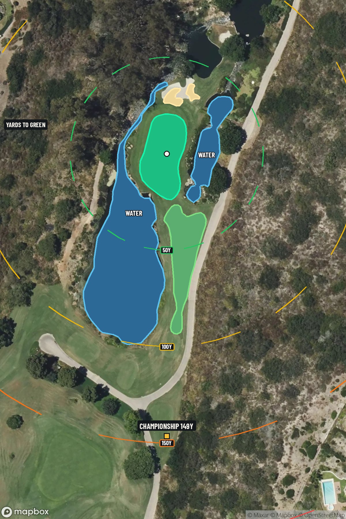 Hole 3 aerial at Aviara Golf Club at Four Seasons Resort