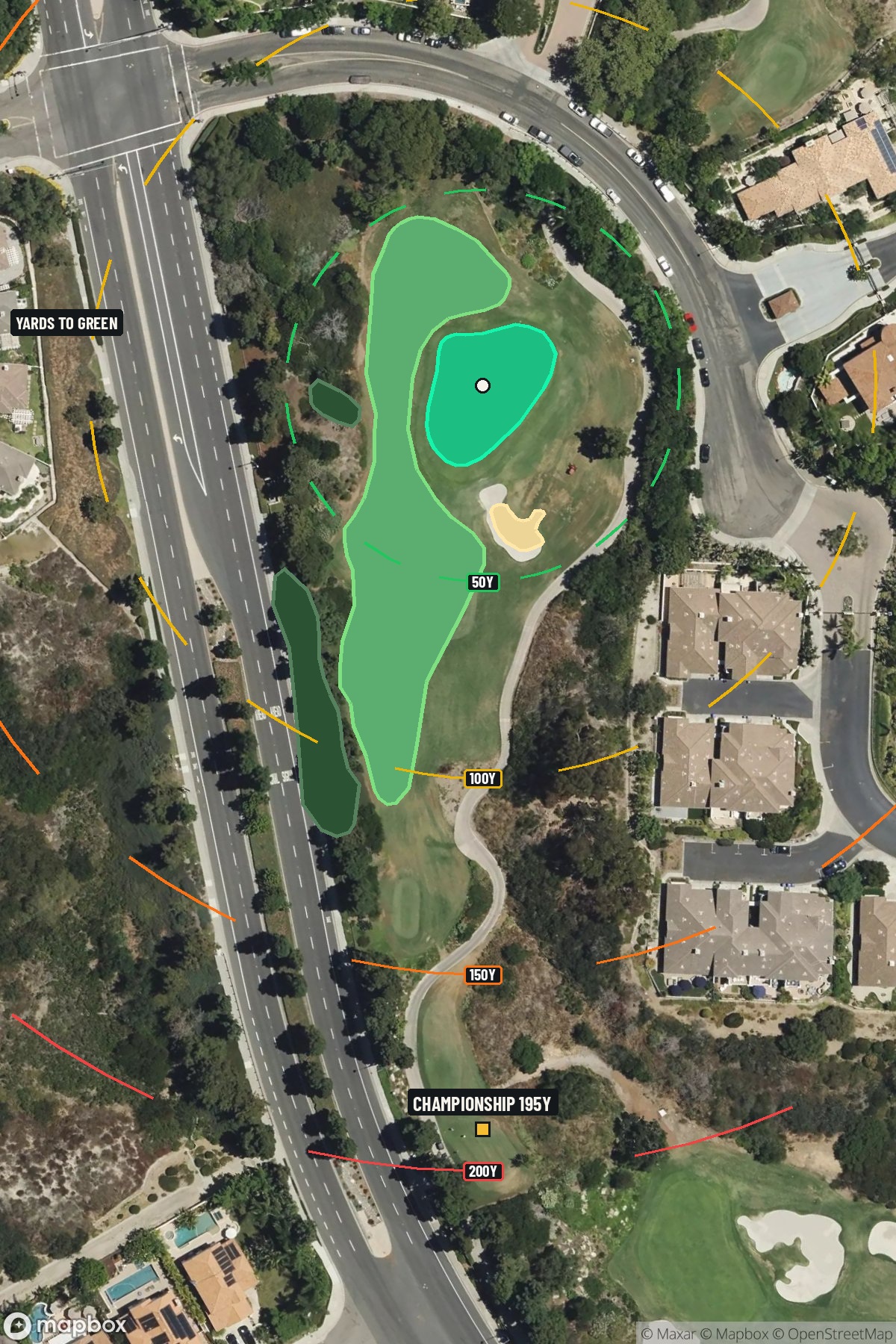 Hole 6 aerial at Aviara Golf Club at Four Seasons Resort