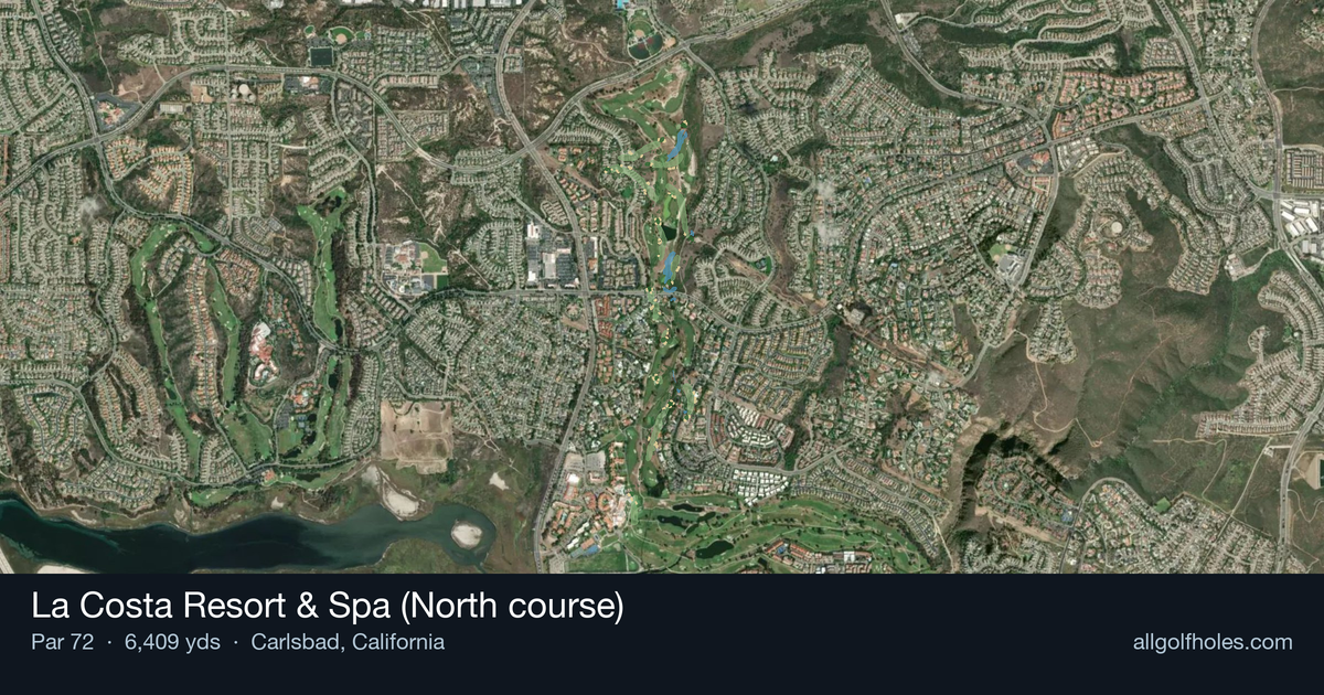 La Costa Resort & Spa (North course) aerial view