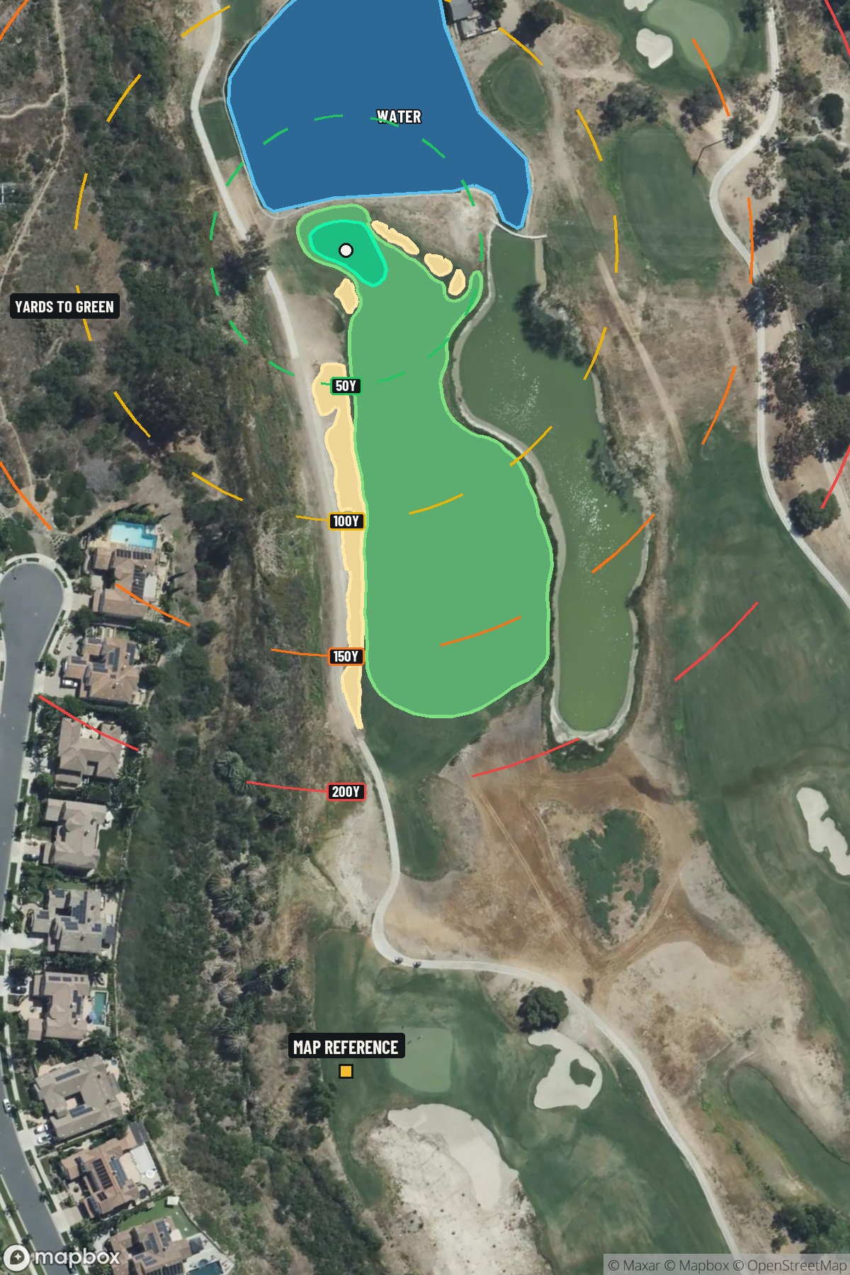 Hole 11 aerial at La Costa Resort & Spa (North course)