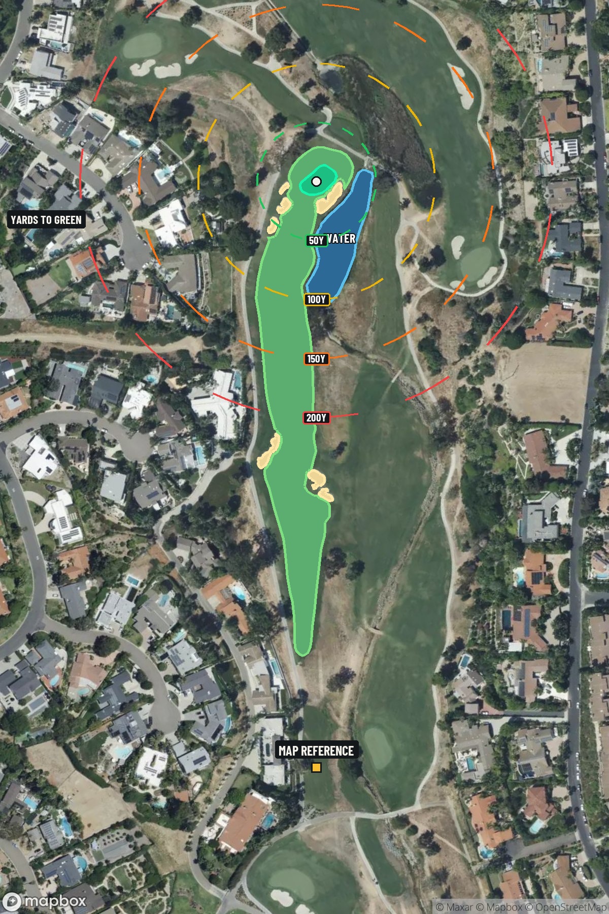 Hole 2 aerial at La Costa Resort & Spa (North course)