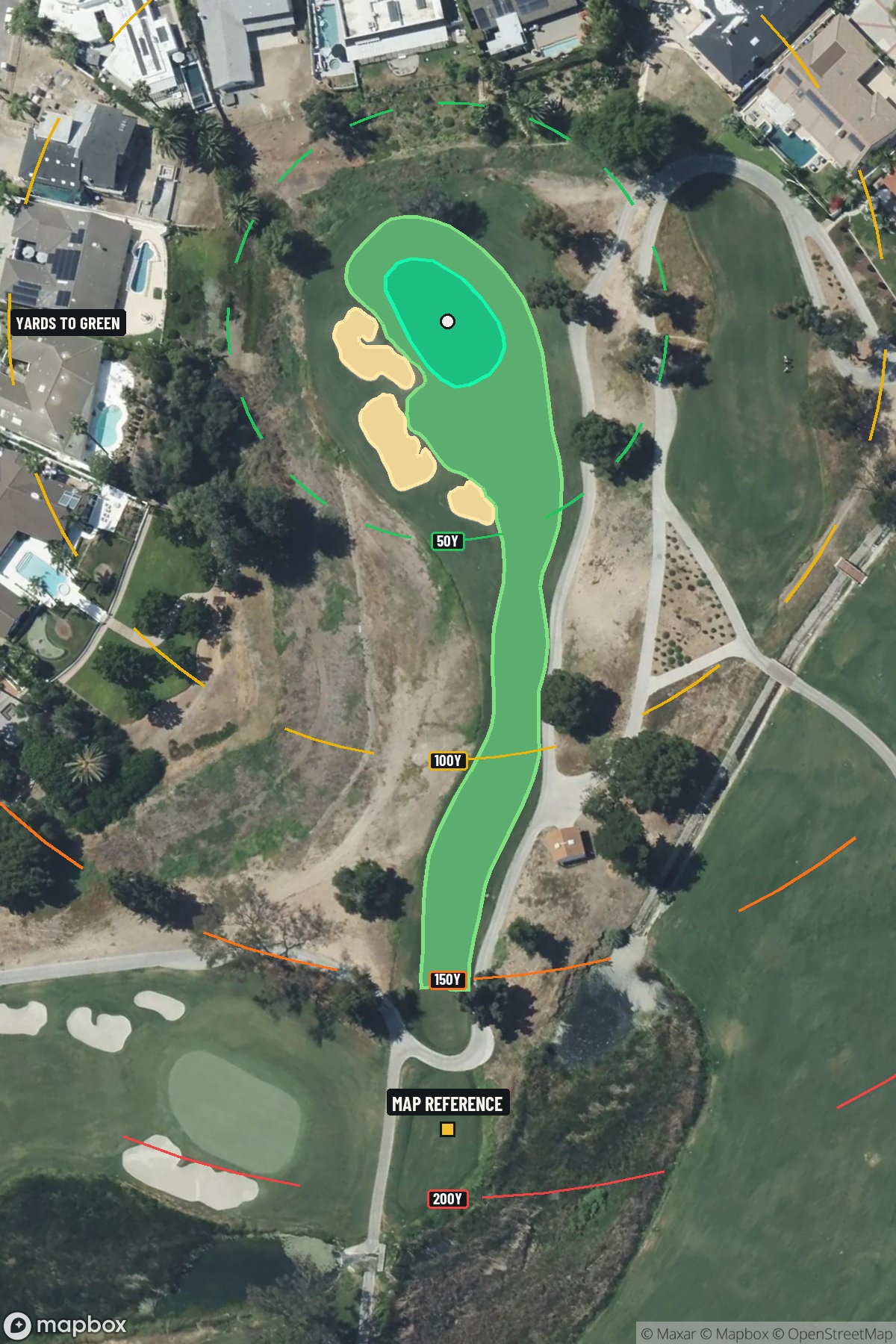 Hole 3 aerial at La Costa Resort & Spa (North course)