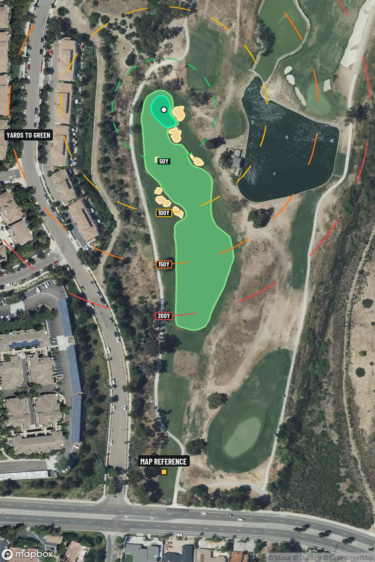 Hole 4 aerial at La Costa Resort & Spa (North course)