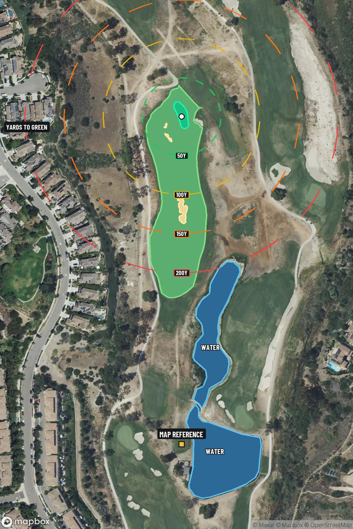 Hole 5 aerial at La Costa Resort & Spa (North course)