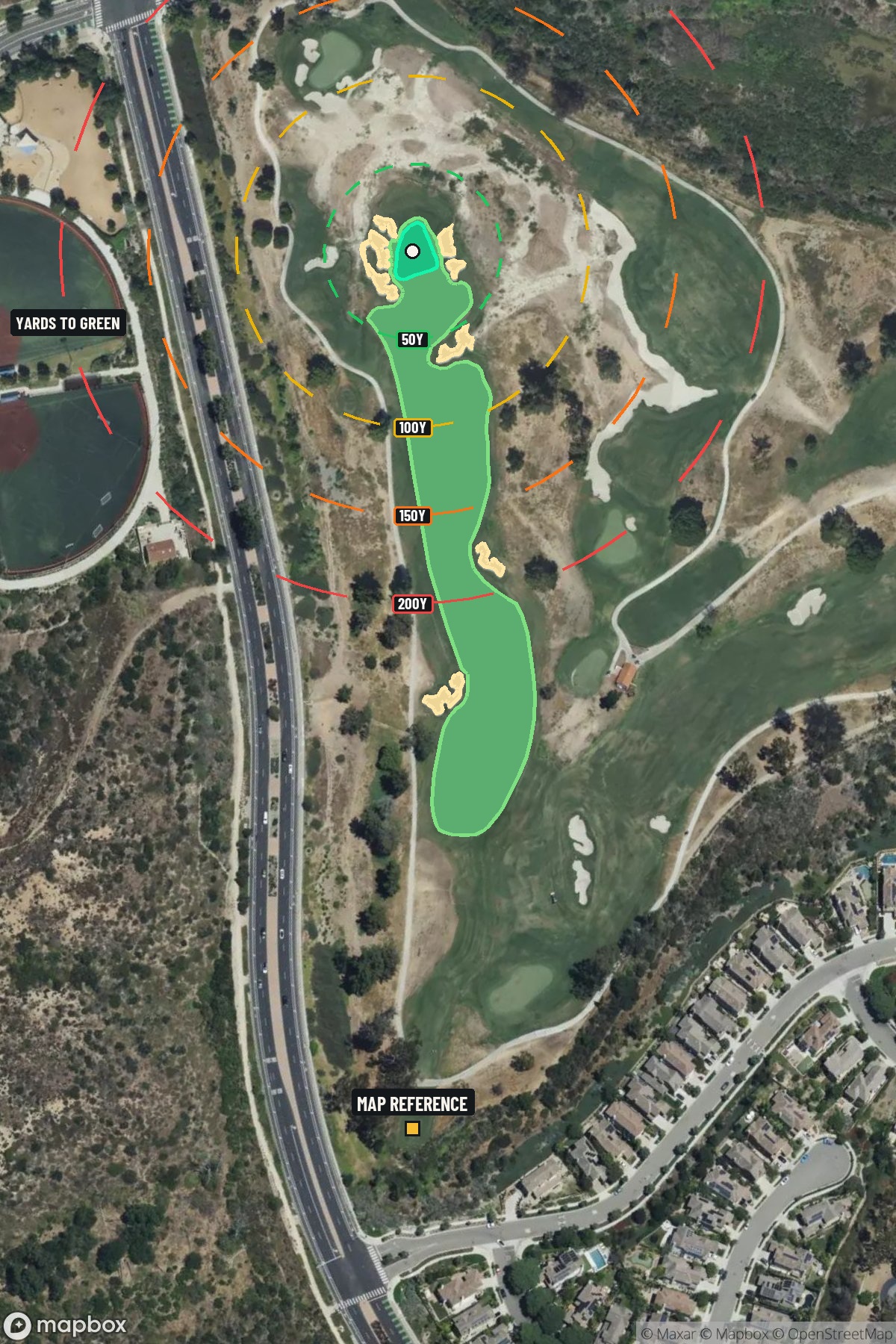 Hole 7 aerial at La Costa Resort & Spa (North course)