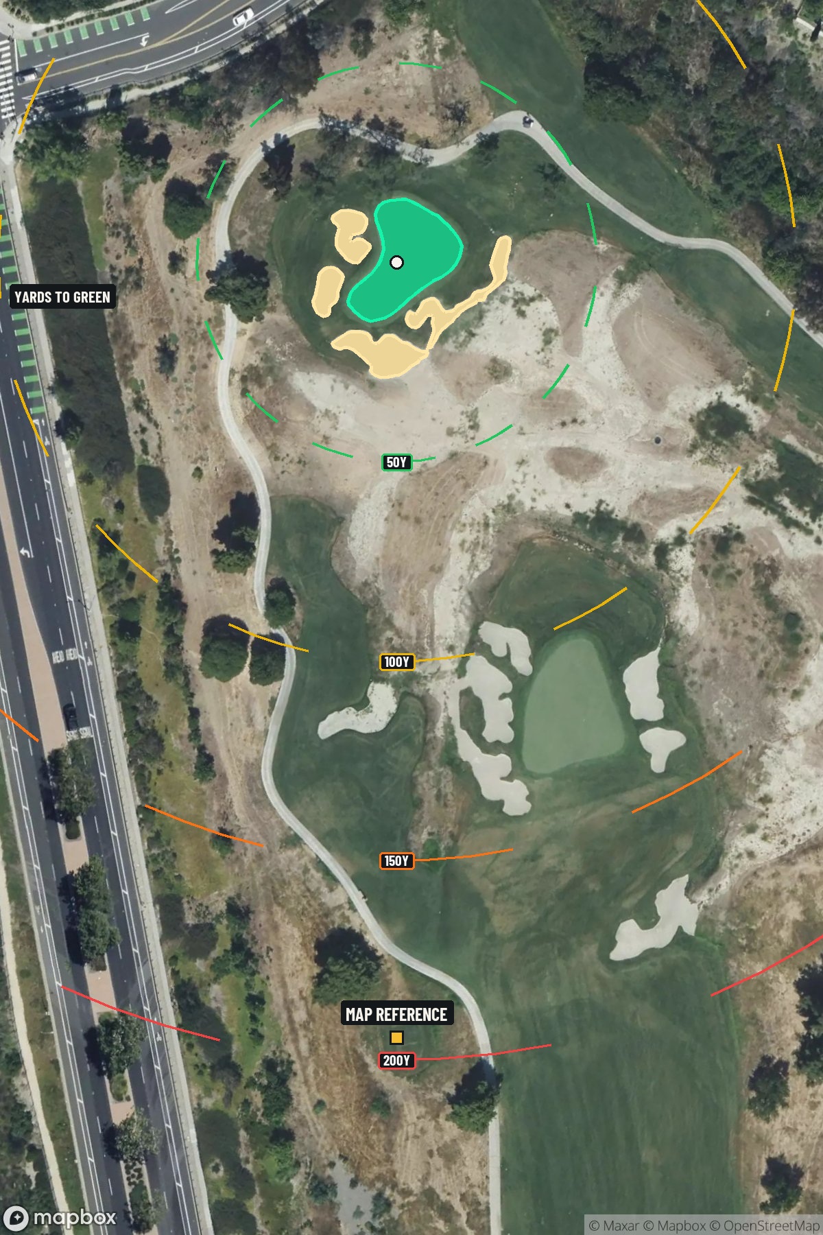 Hole 8 aerial at La Costa Resort & Spa (North course)