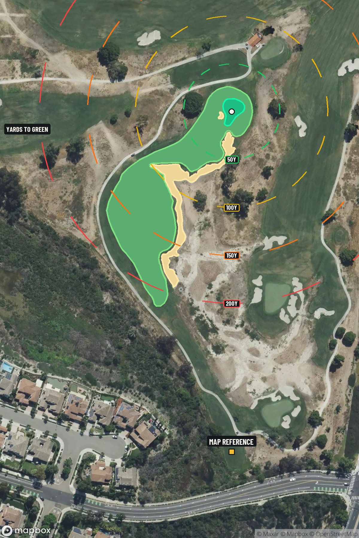 Hole 9 aerial at La Costa Resort & Spa (North course)