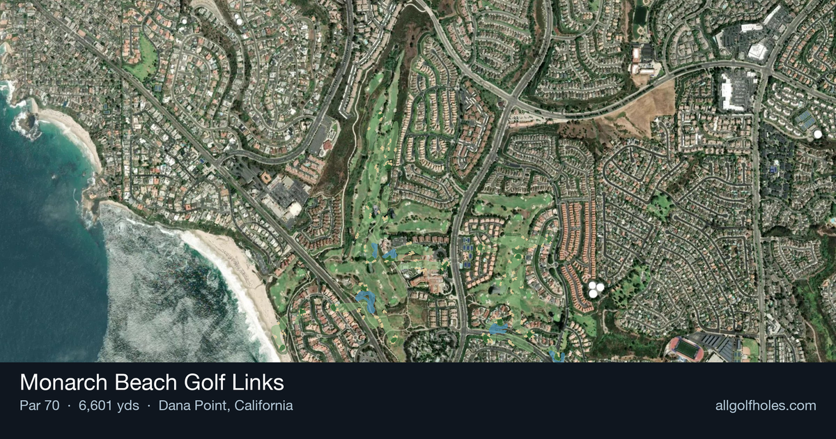 Monarch Beach Golf Links aerial view