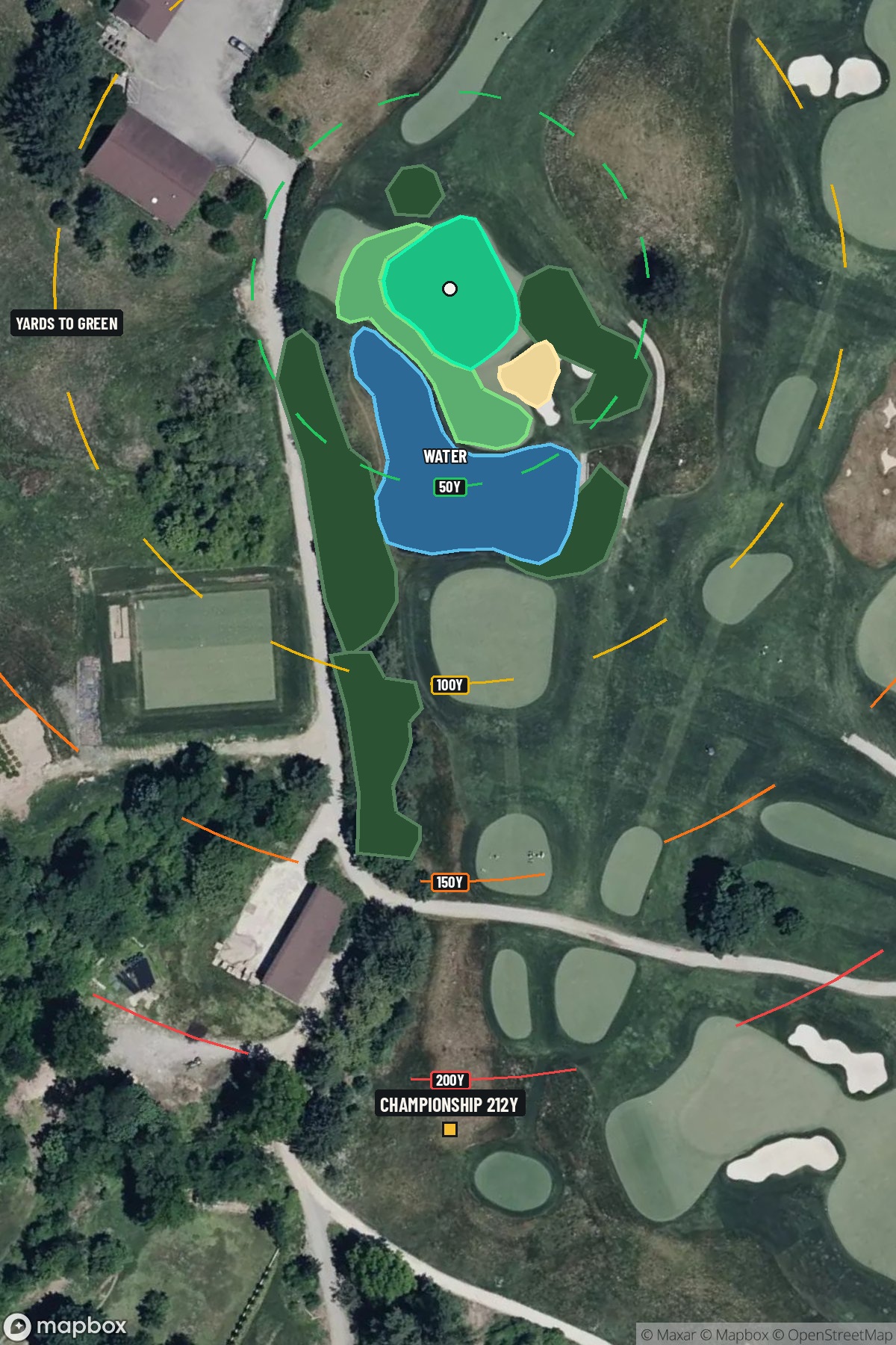 Hole 17 aerial at Aronimink Golf Club