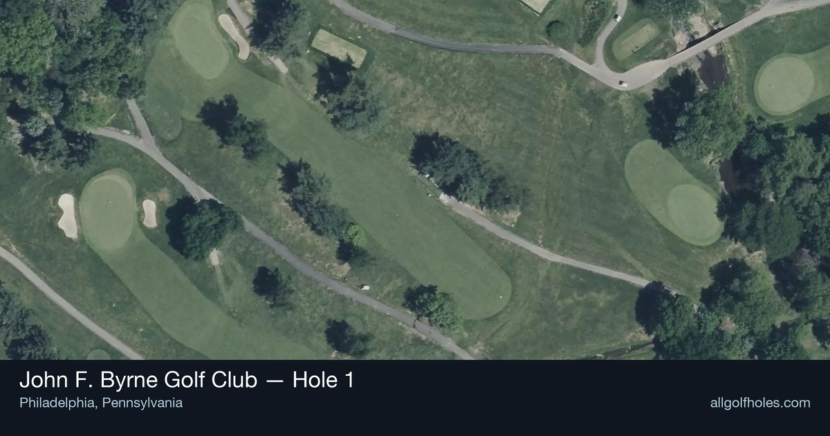 Hole 1 aerial at John F. Byrne Golf Club