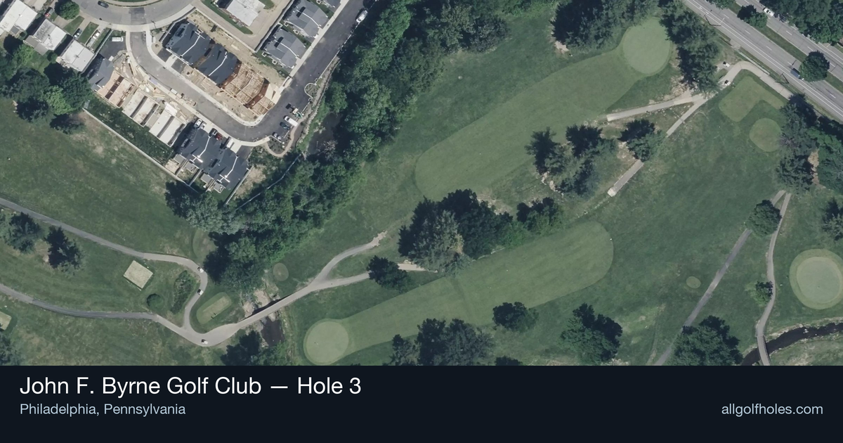 Hole 3 aerial at John F. Byrne Golf Club
