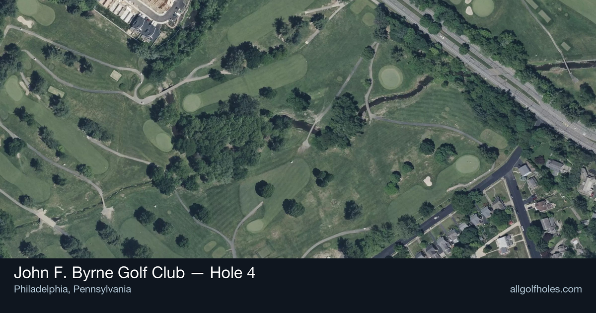 Hole 4 aerial at John F. Byrne Golf Club