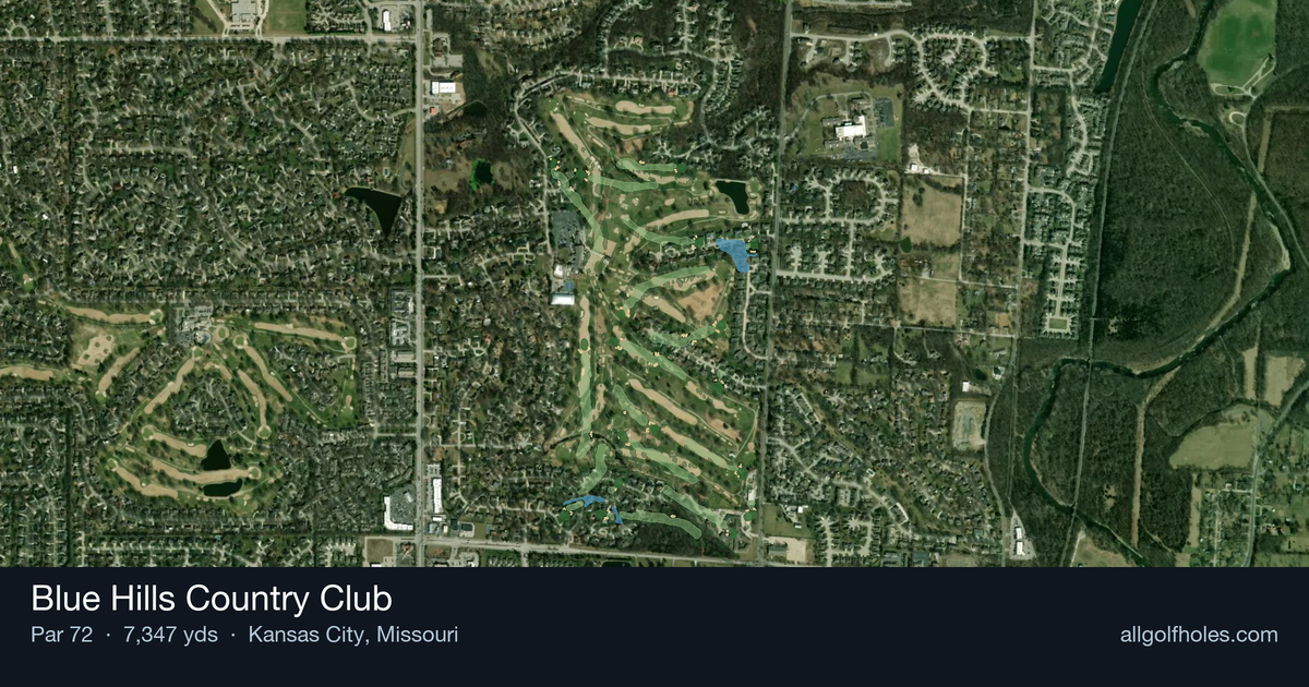 Blue Hills Country Club aerial view