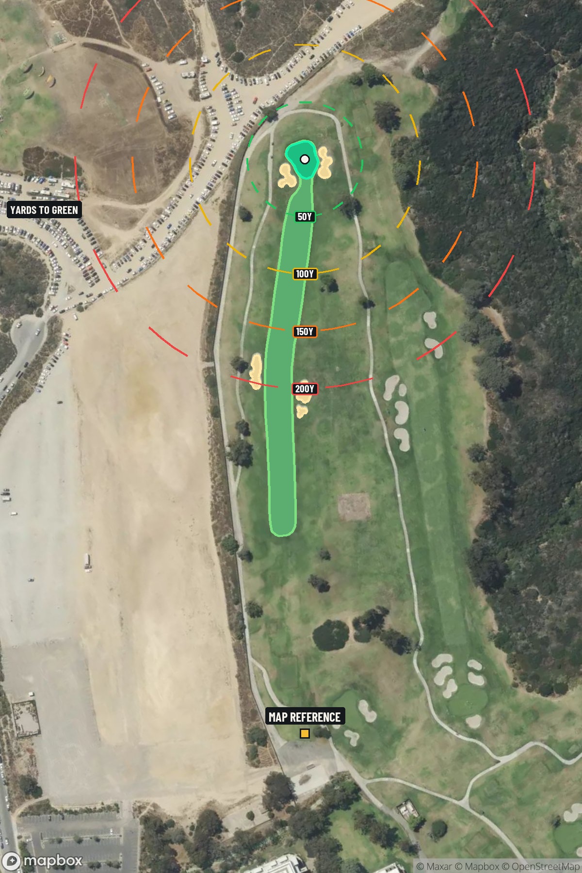 Hole 12 aerial at Torrey Pines Golf Club (South Course)