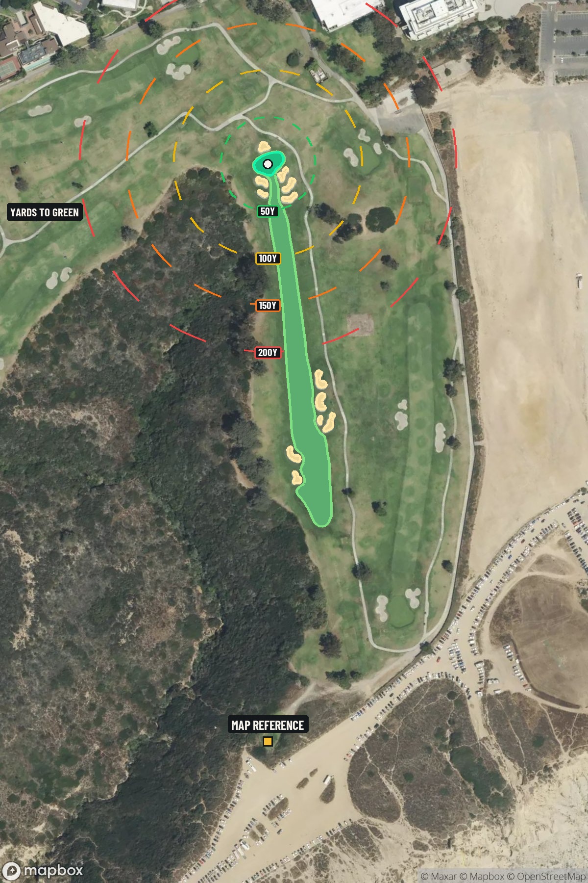 Hole 13 aerial at Torrey Pines Golf Club (South Course)