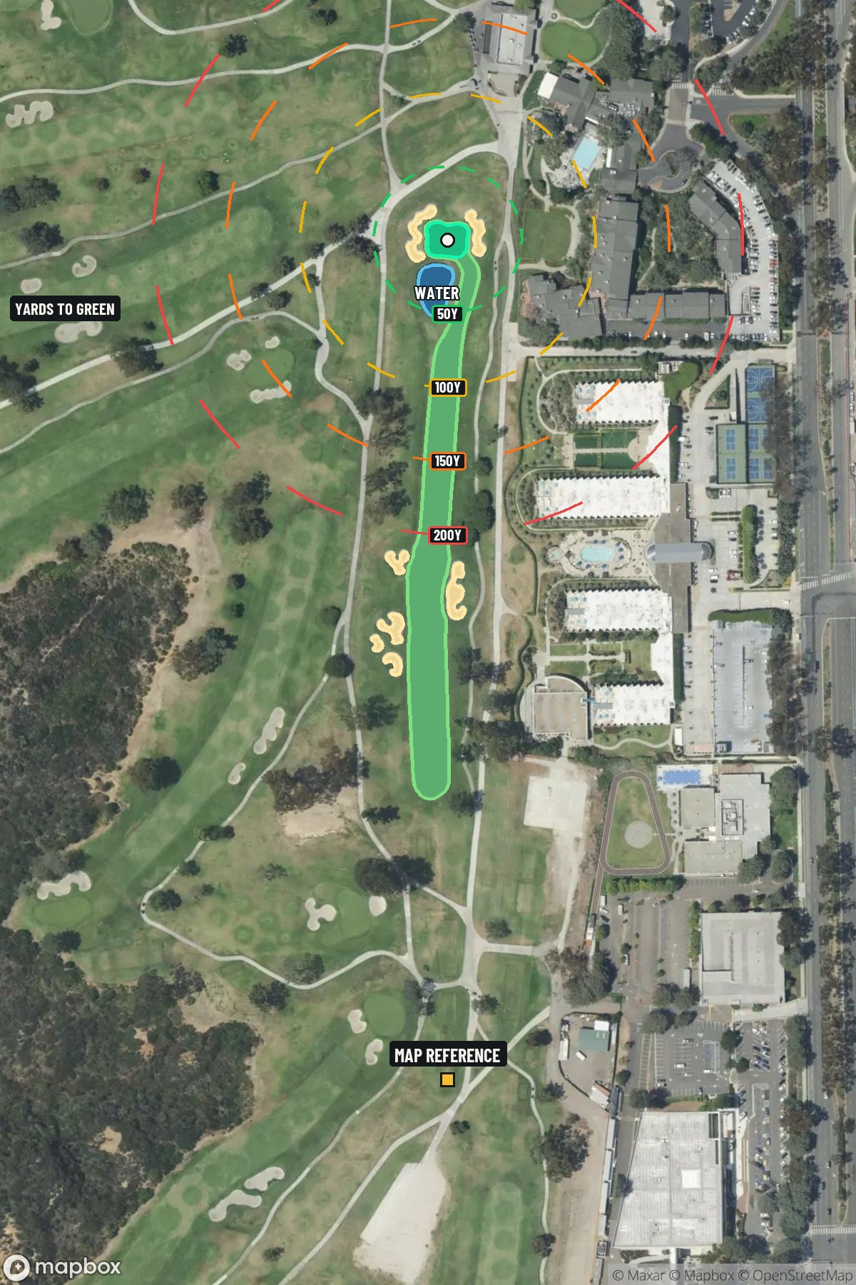 Hole 18 aerial at Torrey Pines Golf Club (South Course)