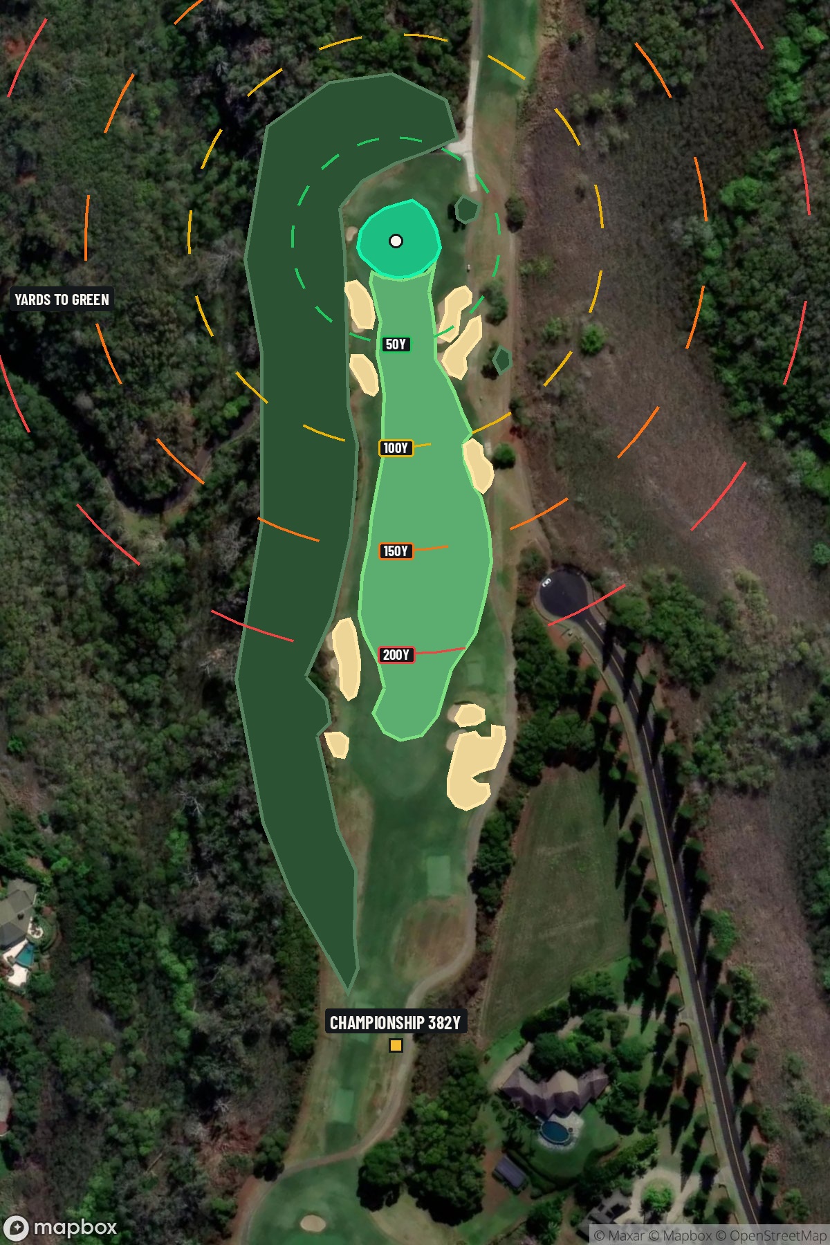 Hole 4 aerial at Kapalua Resort (Plantation course)