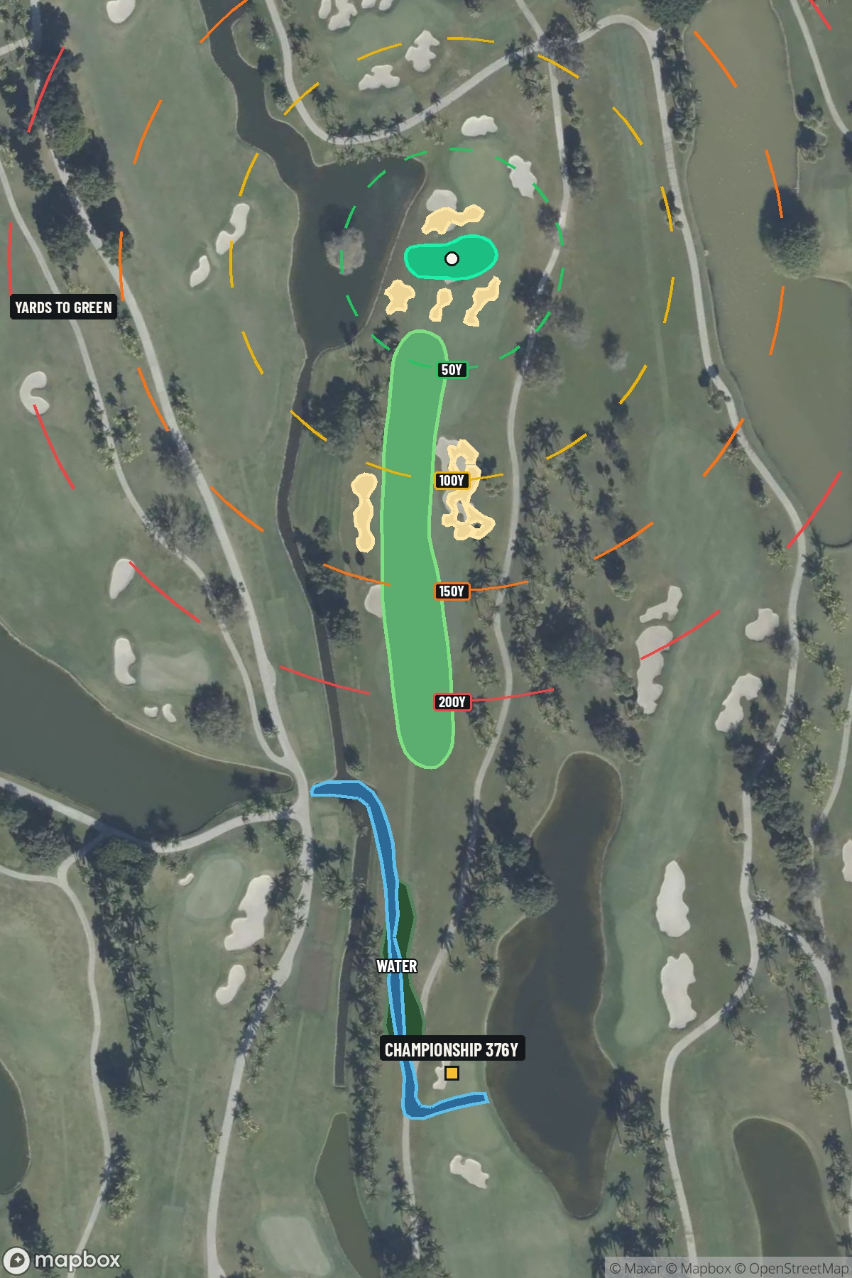 Hole 2 aerial at Doral Golf Resort and Spa 'The Blue monster'