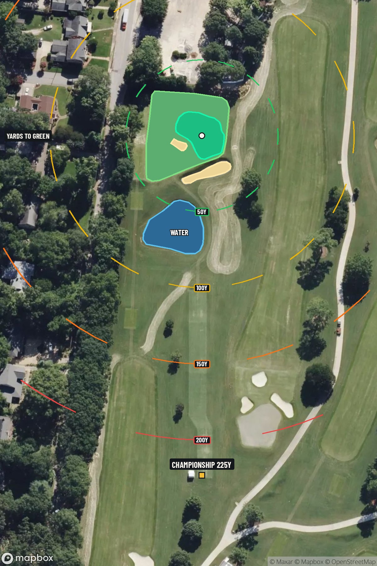 Hole 11 aerial at East Lake Golf Club