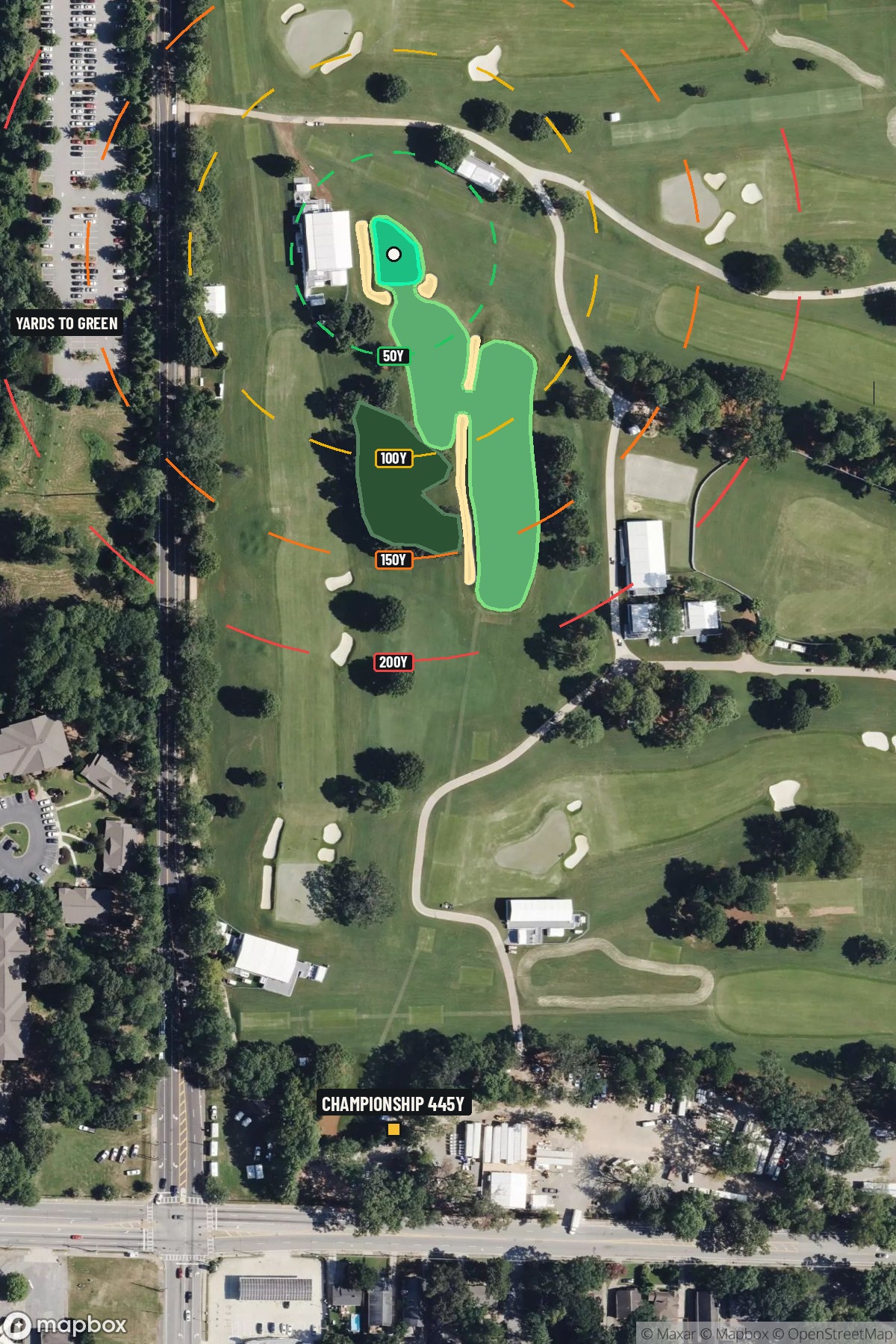 Hole 17 aerial at East Lake Golf Club