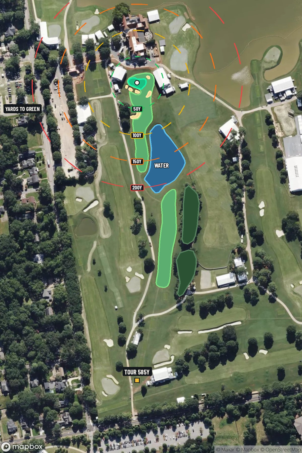 Hole 18 aerial at East Lake Golf Club