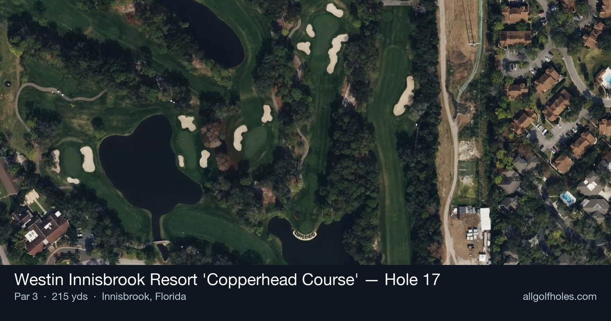 Hole 17 aerial at Westin Innisbrook Resort 'Copperhead Course'