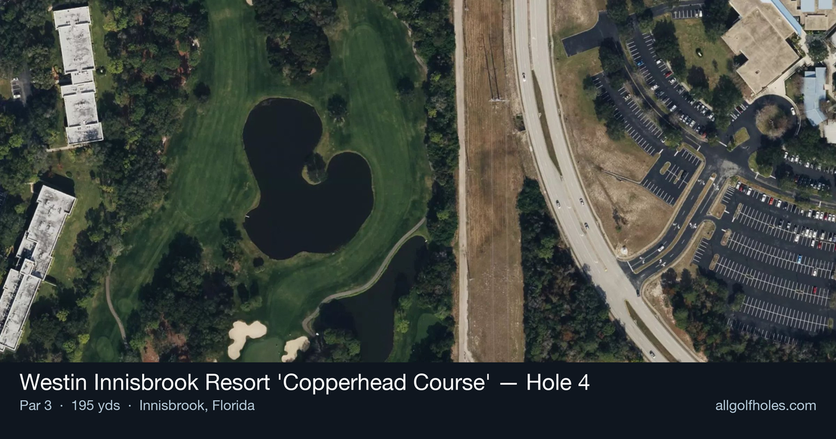 Hole 4 aerial at Westin Innisbrook Resort 'Copperhead Course'
