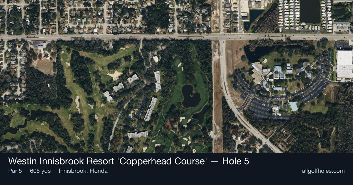Hole 5 aerial at Westin Innisbrook Resort 'Copperhead Course'