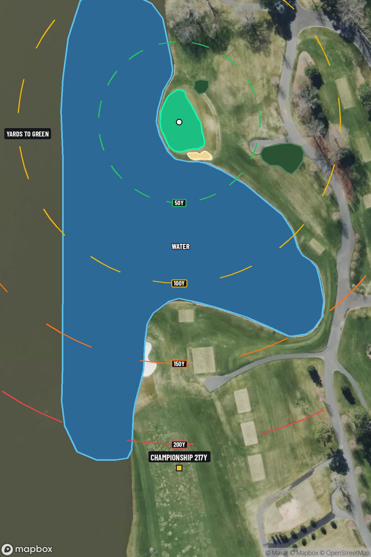 Hole 17 aerial at Quail Hollow Club