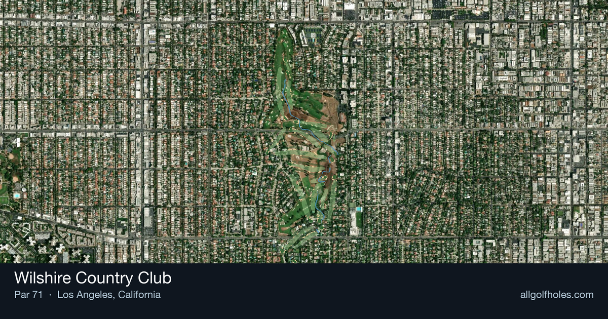 Wilshire Country Club aerial view
