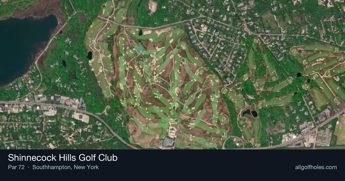 Shinnecock Hills Golf Club aerial view