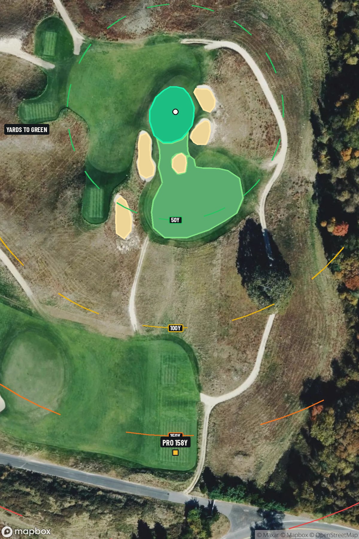 Hole 11 aerial at Shinnecock Hills Golf Club