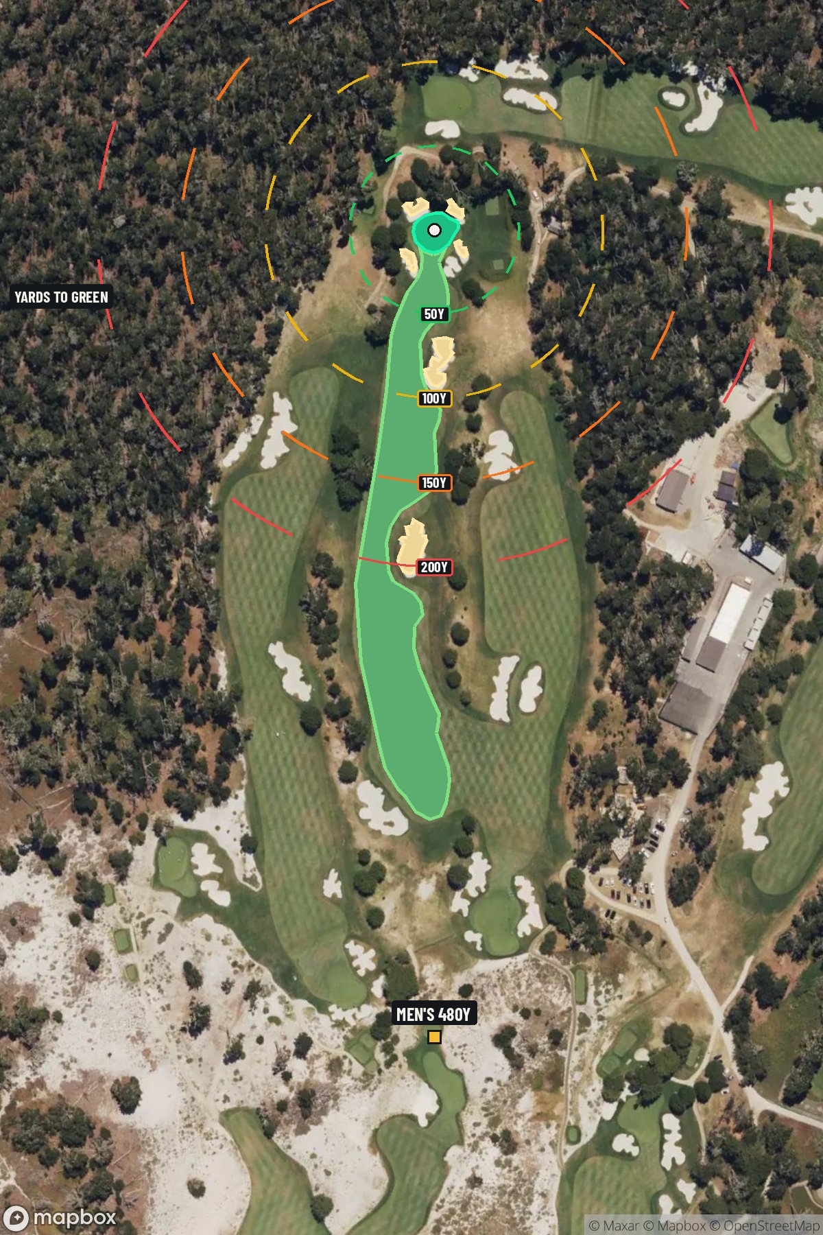 Hole 10 aerial at Cypress Point Club