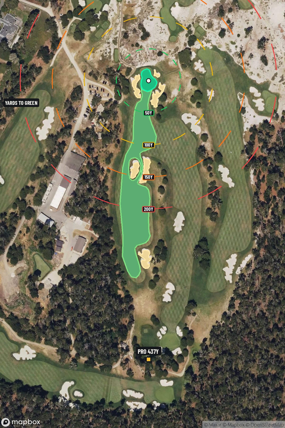 Hole 11 aerial at Cypress Point Club