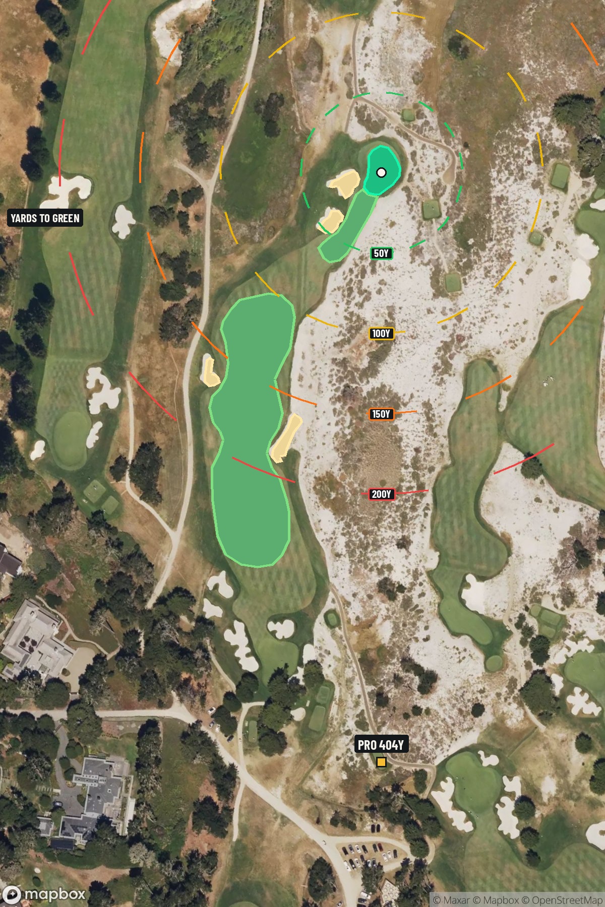 Hole 12 aerial at Cypress Point Club