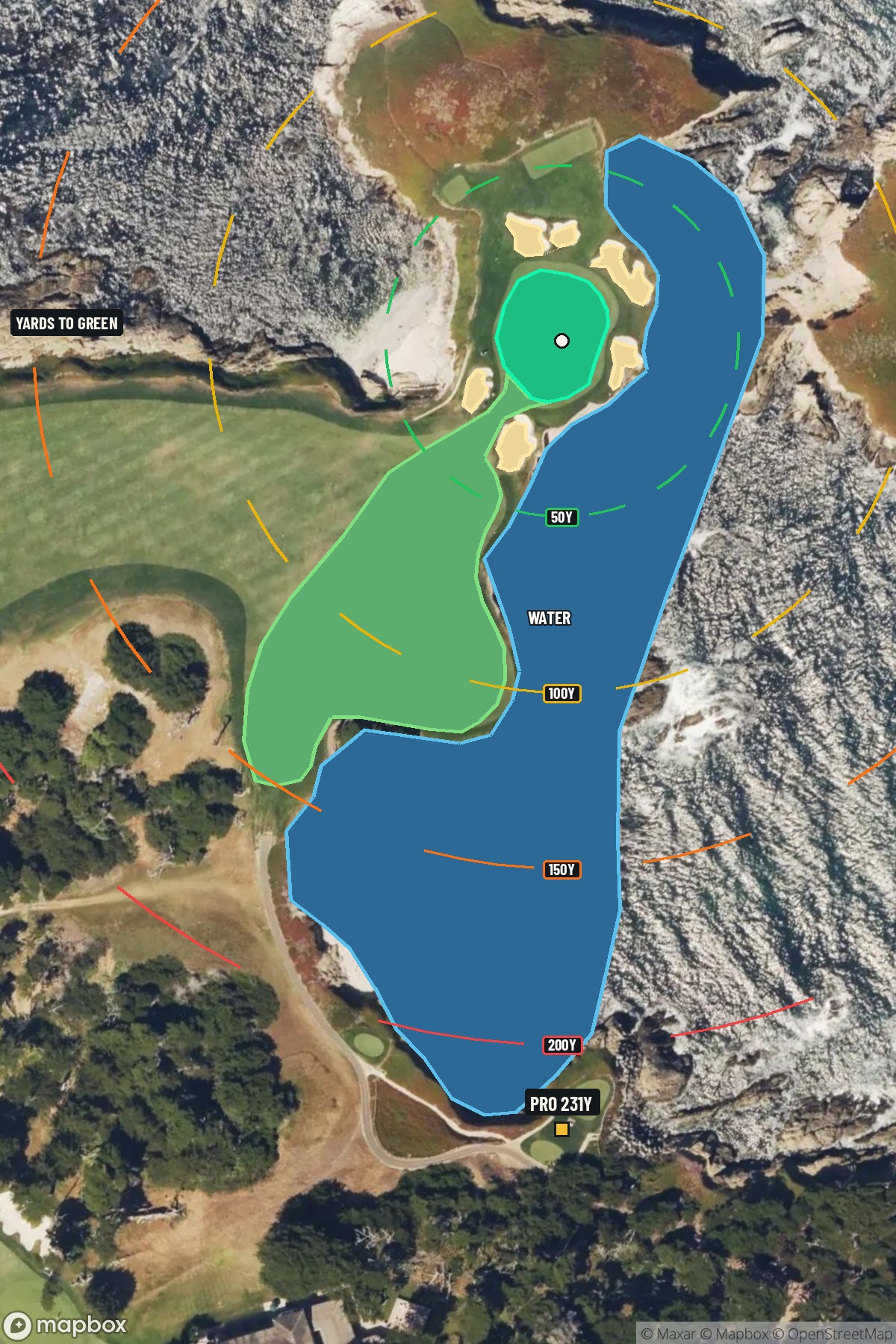 Hole 16 aerial at Cypress Point Club