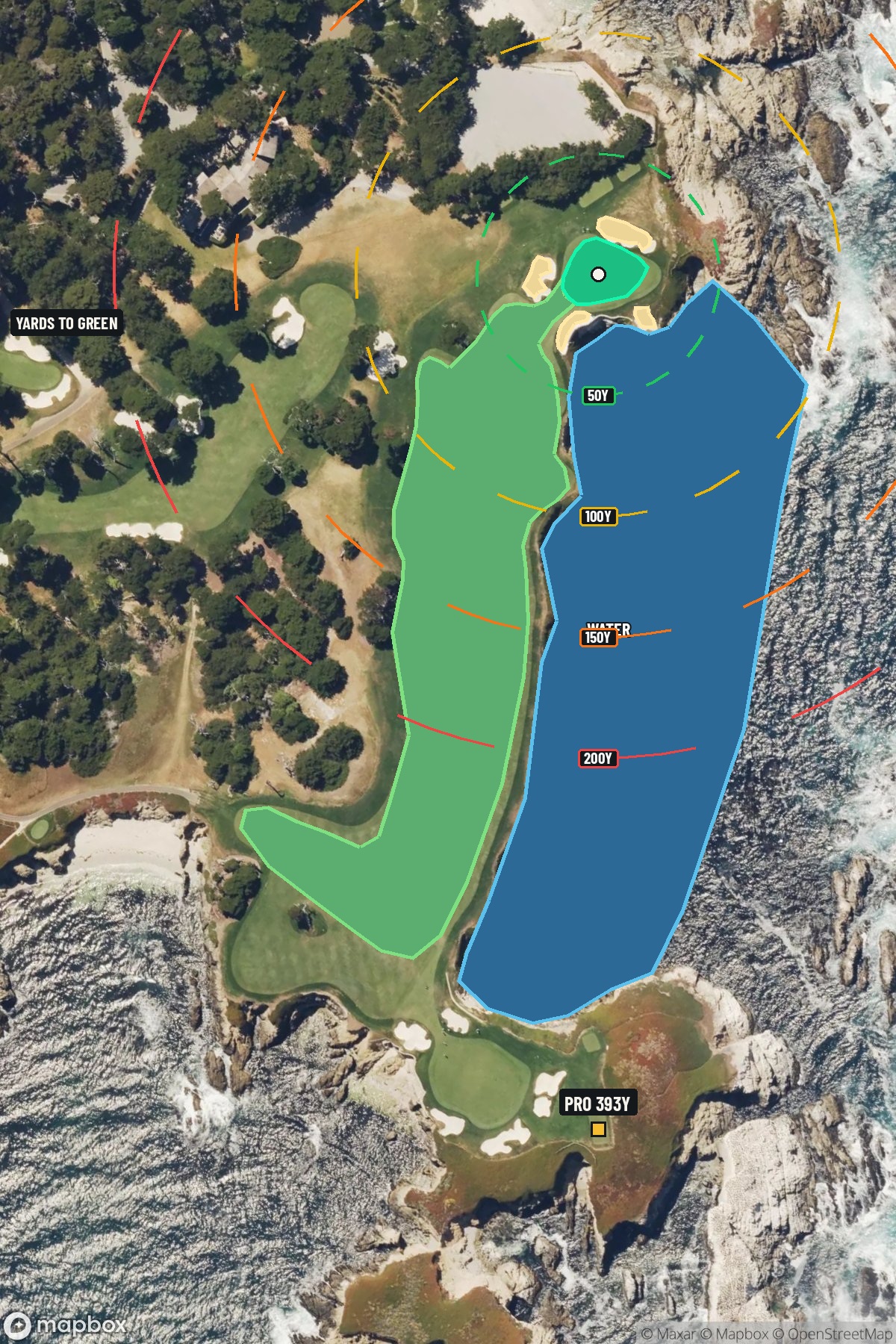 Hole 17 aerial at Cypress Point Club