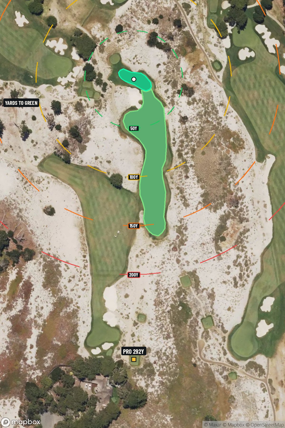 Hole 9 aerial at Cypress Point Club