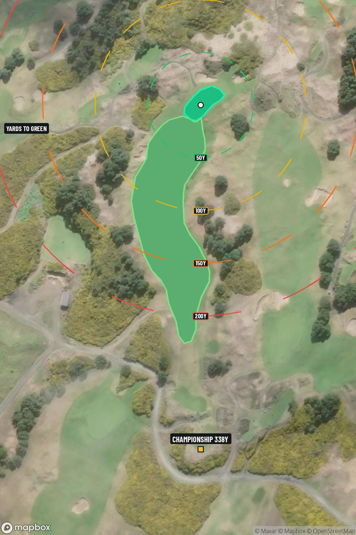 Hole 16 aerial at Bandon Dunes Resort (Pacific Dunes Course)