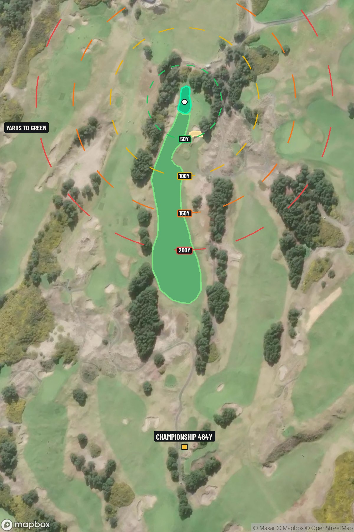 Hole 7 aerial at Bandon Dunes Resort (Pacific Dunes Course)