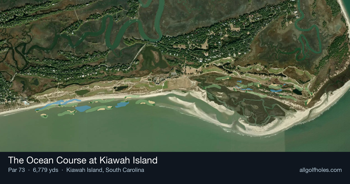 The Ocean Course at Kiawah Island aerial view