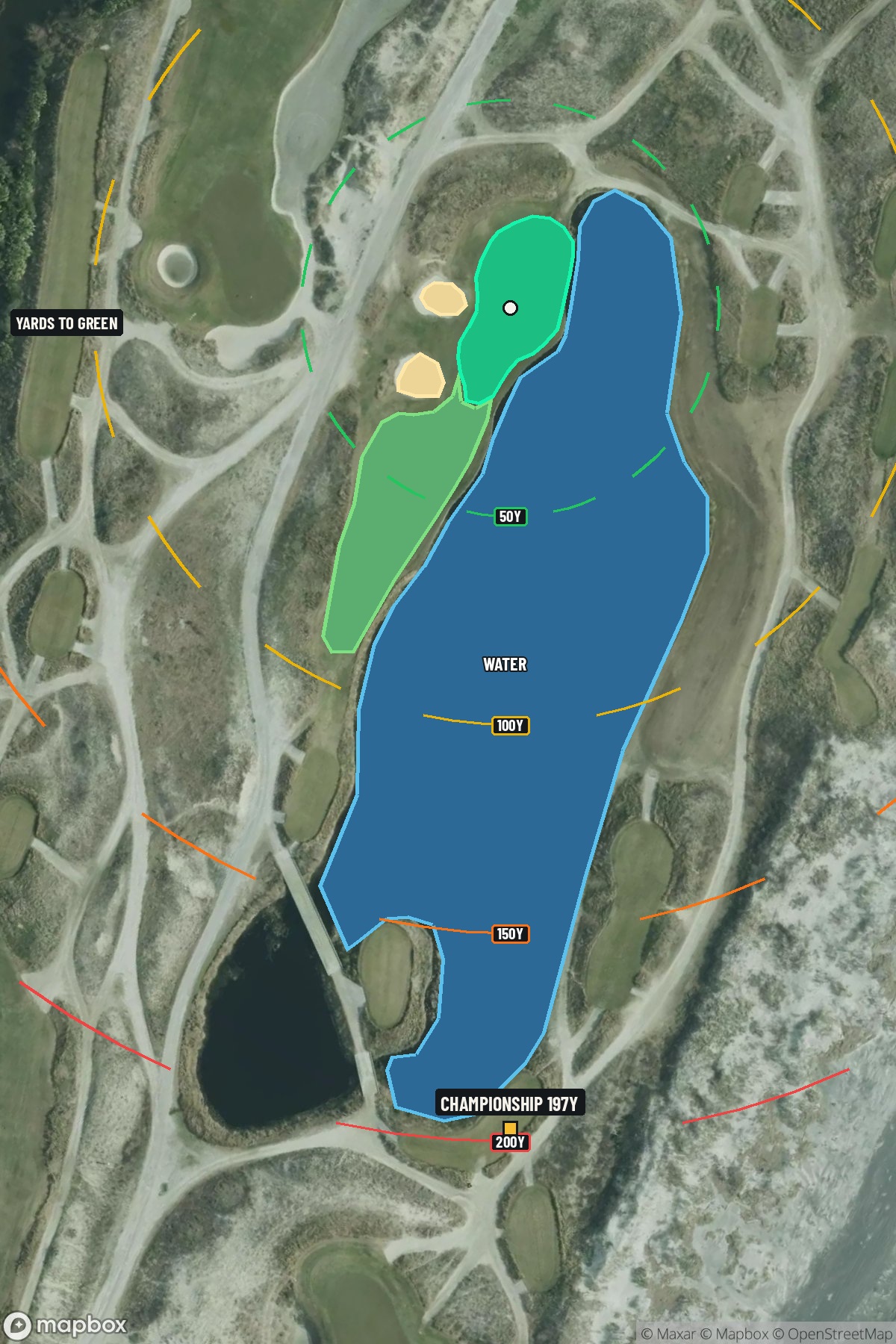 Hole 17 aerial at The Ocean Course at Kiawah Island