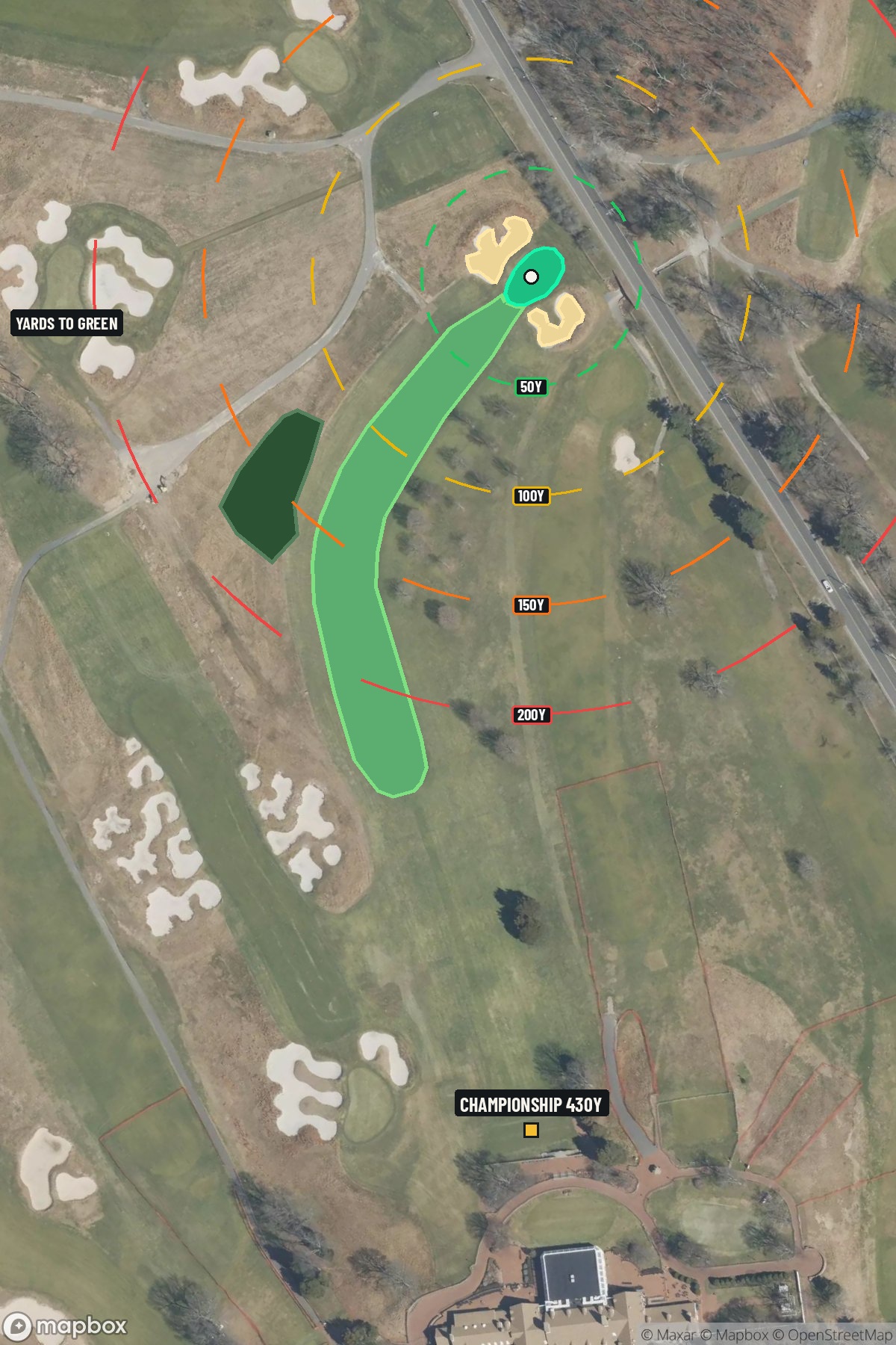 Hole 1 aerial at Bethpage State Park (Black Course)