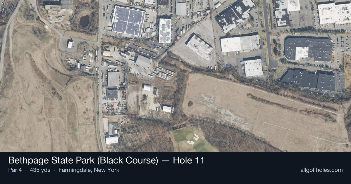 Hole 11 aerial at Bethpage State Park (Black Course)